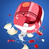 Garlic Chopper USB Charging Portable Red Double Blade 360 Degrees