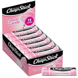 ChapStick Hidratante de labios, algodón de azúcar, paquete de 12 – Bálsamo labial a granel de edición limitada, divertido y delicioso, 0.15 oz Ea