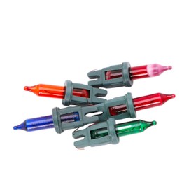 4 Multi Coloured Push In Spare Bulbs 7v 0.98w & 1 Fuse Bulb (SB271)