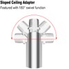 4 Pieces 12-inch M10 Threaded Extension Poles Lighting Fixture Downrods
