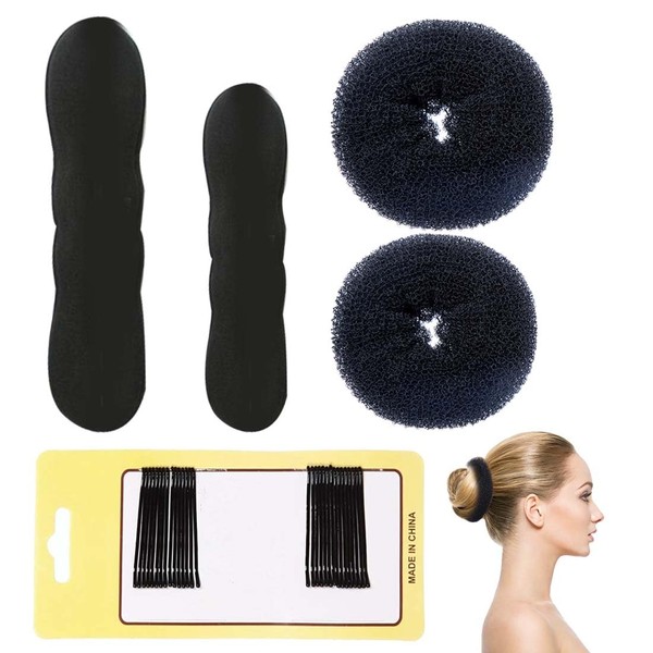 VONJUMA 4 Pcs Magischen Haarknoten Dutt Maker Magischen Haarknoten Upgraded