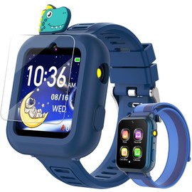 MOFGDNI Smart Watch for Kids with 39 Puzzle Games - HD Touch Screen Kids Watch, Camera, Music Player, Alarm Clock, Calculator, Pedometer, Flashlight, Puzzle Game for 3-12 Year Old Gifts for Boys