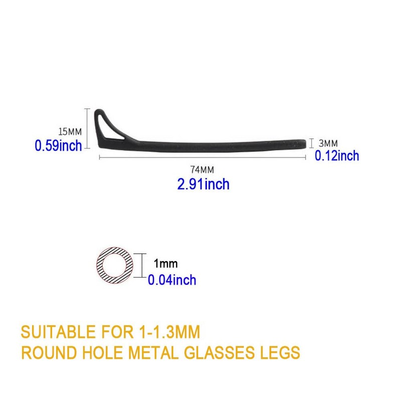 LCLONY Glasses Replacement Ear Hook Ear Clip Silicone Glasses Tip