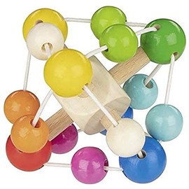 Goki 765430 Anilla Sonajero Plush Rattles and Rings, Multi-Coloured