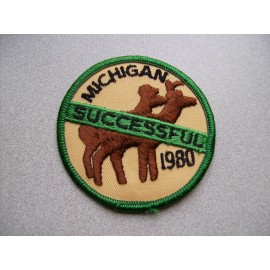 Parche de caza de ciervos Michigan 1980 extoso DNR - OSO - PAVO - ALCE