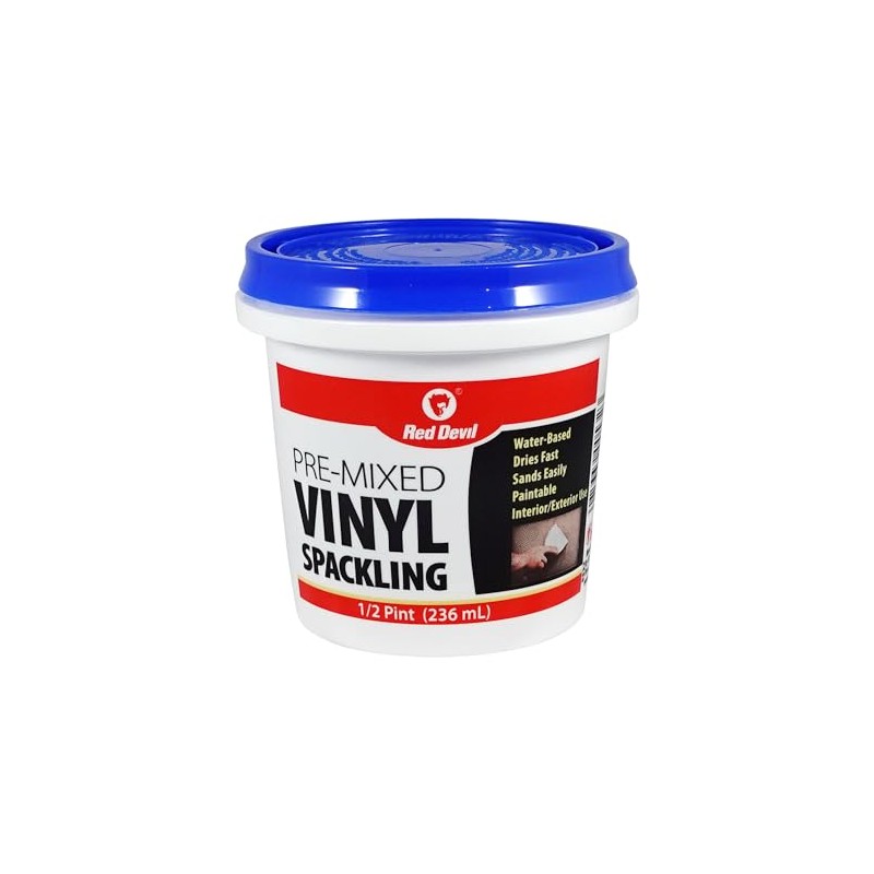Red Devil 0532 Pre-Mixed Vinyl Spackling, 1/2 Pint