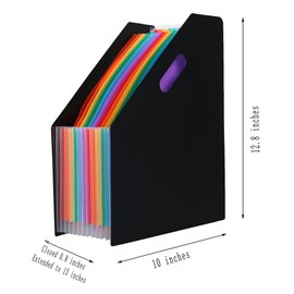 Files Folder Organizer 12/Accordion File Organizer Expandable Binder Pagination Office Supplies