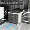 Laundry Hamper with Wheels and Lid, Foldable Clothes Basket for