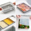 YAMAZEN, 7-Piece Set Stainless Steel Stackable Kitchen Food Containers With
