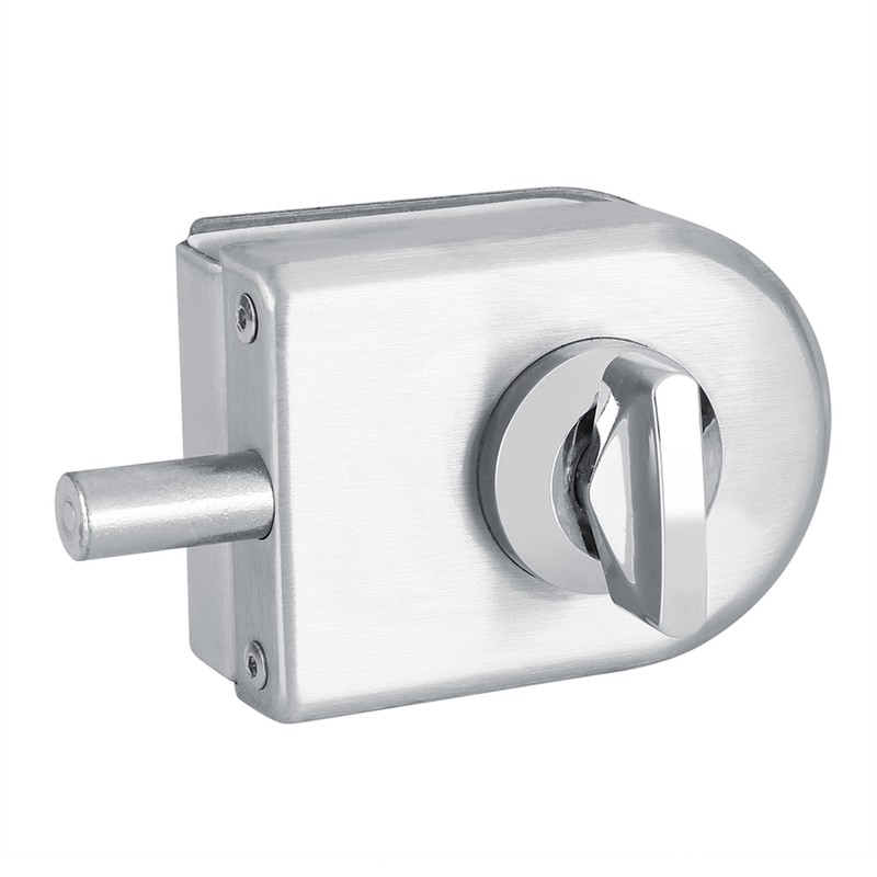 Stainless Steel 10~12mm Glass Door Lock Rotary Knob Open/Close Home