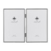 Lawrence Frames Hinged Double Simply Metal Picture Frame, 4 by