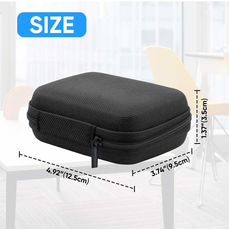 Sanrolax E10 E16 Mini Label Printer Bag, Hard Case, Small