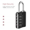 LOFICOPER Outdoor Combination Padlock, 4 Digit Combination Lock with Key,