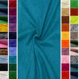 STOFFBOOK B575 Anti-Pilling Fleece Fabric Soft and Comfortably Warm Fabric (Turquoise)