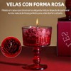 Regalos para Mujer Cumpleaños,Vela Aromatica Set regalo Mujer,Cera con Mezcla
