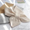 Winter Short Mini Wool Cashmere Petite Ribbon Scarf Ribbon Scarf Brown