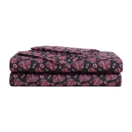 Betsey Johnson - Queen Sheet Set, Super Soft Bedding with Matching Sham(s), Fade & Wrinkle Resistant Bed Essentials (Lipstick Betsey Pink, Queen)