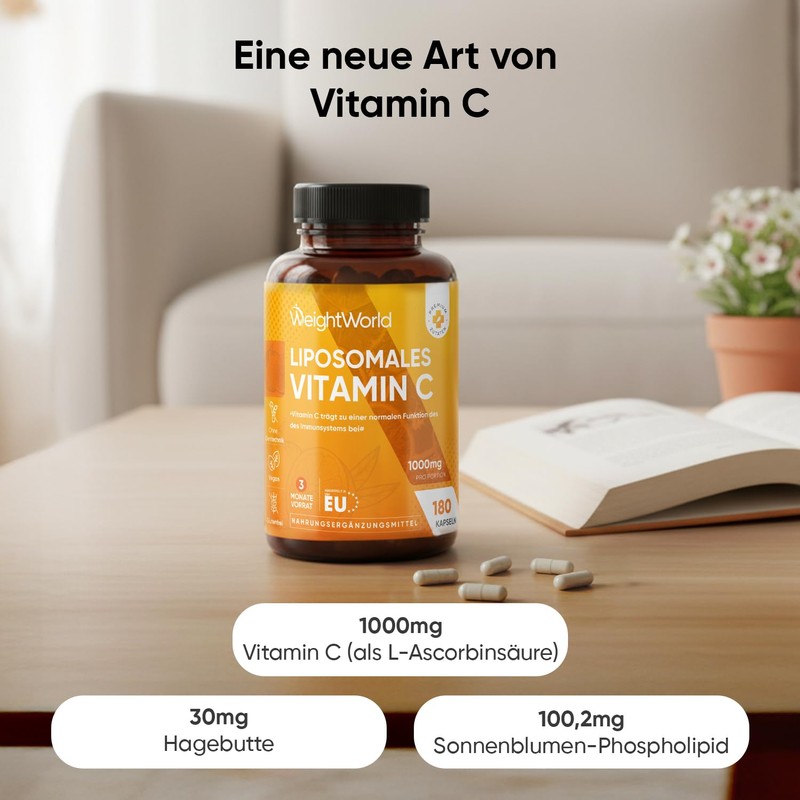 Liposomal Vitamin C - 1000 mg Vit C, 100.2 mg