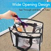 PENGYIP Clear Stadium Approved Tote Bag, Transparent See Through, 11.5x5.75x11.75