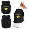 Parisian Pet Dog Tshirt - Embroidered “ Sheriff “ Dog