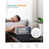 Digital Alarm Clock, with Large Led Temperature Display, Portable Alarm