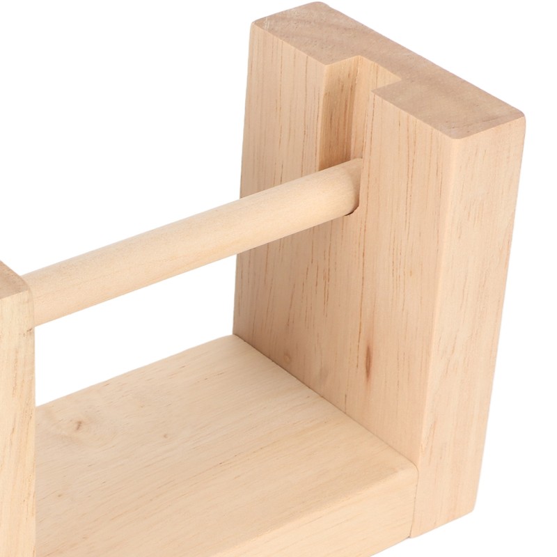 Wooden Yarn Holder 5.1in Long Sturdy Smoothing Rotatable Easy Assembly