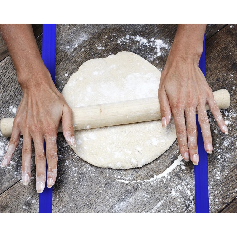 Rolling Pin Guides for Dough Thickness 6 Pieces Silicone Leveler