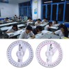 2PCS 360 Degree Angle Measure Circle Protractor 360 Degree Protractor