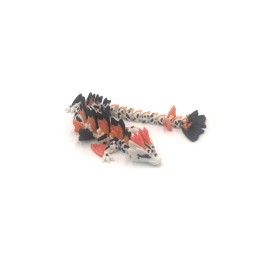 Dragon 3D Printed Articulated Koi Dragon Toy Figurine Fantasy Mythical Home Decor Gift