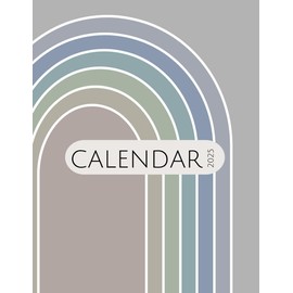 2025 Calendar- Aesthetic Minimalist Calendar- 12 Month Calendar Running from January to December 2025- Perfect Portable Calendar for Organization and Planning