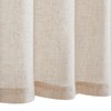 TOPICK Kitchen Curtains 36 Inch Length Linen Textured Bathroom Window