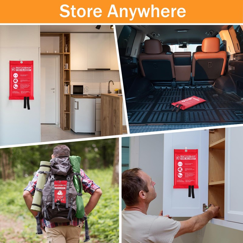 Mondoshop Fire Blanket Emergency for Home and Kitchen - 2