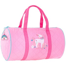 Stephen Joseph Girls' Quilted Duffle, Pink Unicorn
