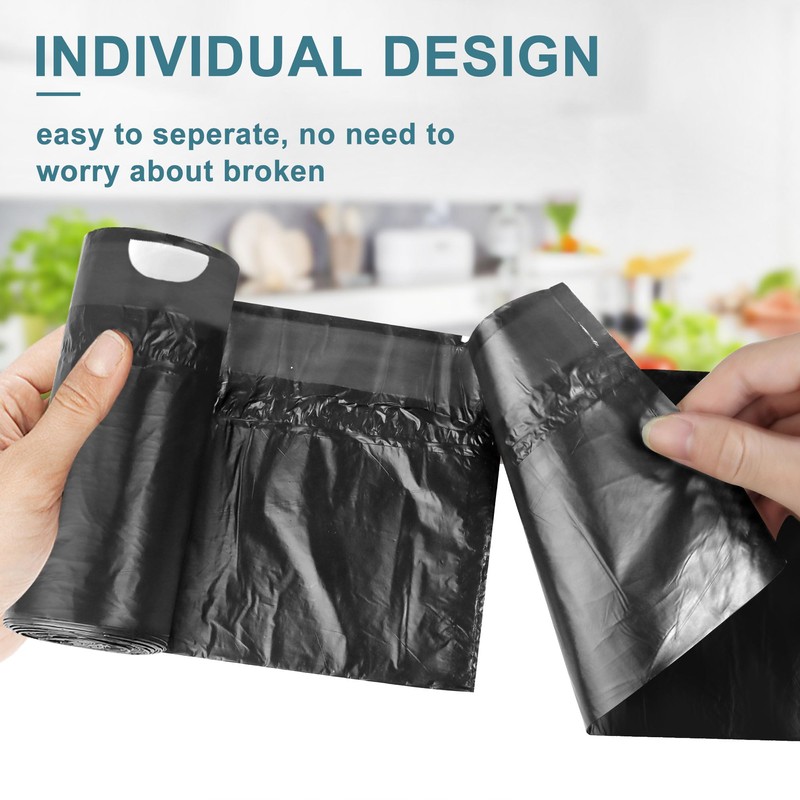 Small Trash Bags Drawstring, JUKFITA Extra Strong 4 Gallon Garbage