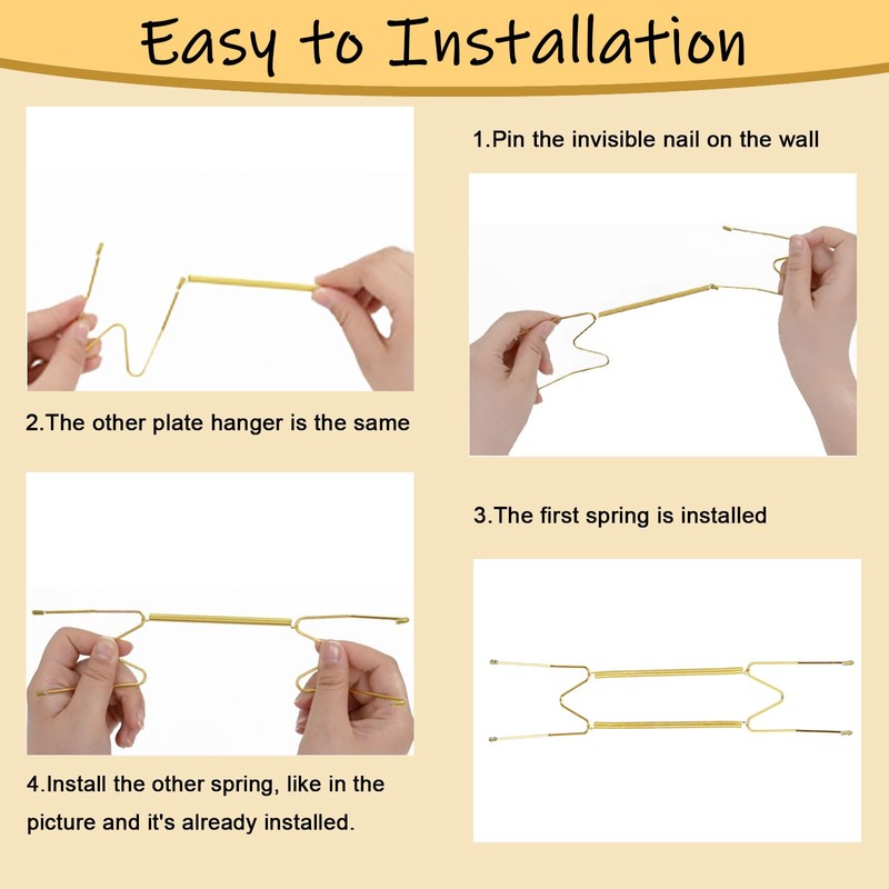Plate Hangers for The Wall, Suitable for 6-8 Inch Wall