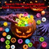 Tiaxidex 72PCS Halloween Party Favors, Bouncy Balls, Glow In The