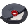 Joseph Joseph Disc Easy-Clean Pizza Cutter Slicer Wheel Compact, Stainless Steel Blade, Grey/Red