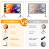 Outdoor Projector Screen with Stand, SCREENMAX 120 inch Foldable Projector