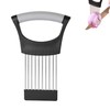 Stainless Steel Onion Holder with Tines for Cutting Vegetables Comb