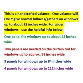 "Handmade" Yankee Doodle Patriotic Valance Vintage America USA Flag Curtain for Home Office