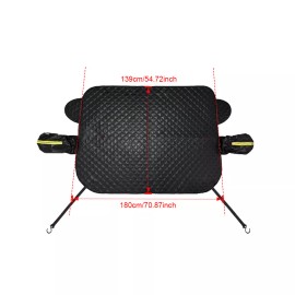 CHUSYYRAY Universal Car Windshield Covers for Snow Sun Protector Guard UV Sun Shade A++