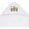 Azeeda 'Plants In Pots' Baby Hooded Towel (HT00035113)