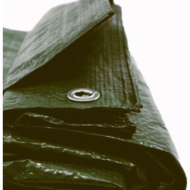 TMV24 Tarpaulin 3 x 4 m Green Waterproof + 1 EW Chip! Fabric Tarpaulin with Eyelets Garden Tarpaulin Camouflage Tarpaulin for Outdoor and Garden Wood Garden Furniture Camping & Survival Equipment