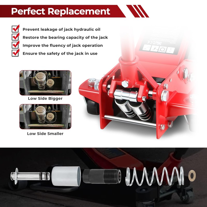3 Ton Floor Jack Replacement Low Side Smaller & Bigger
