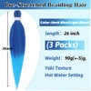 Blue Braiding Hair 26 Inch Pre stretched Braiding Hair Extensions