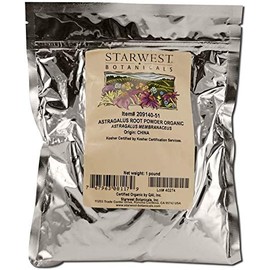 Starwest Botanicals Organic Astragalus Root Powder, 1 Pound