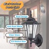 WISBEAM Outdoor Wall Lantern, Black Wall Sconce for House Porch