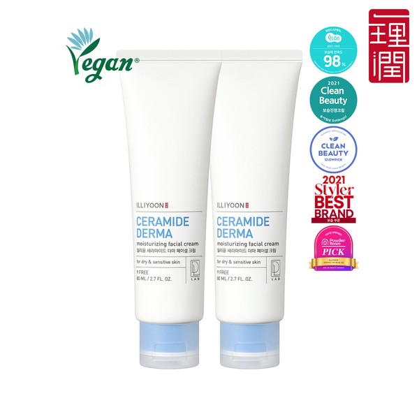 Illiyoon [Coupon Discount] Illiyoon Ceramide Derma Facial Cream 80ml* 2 packs