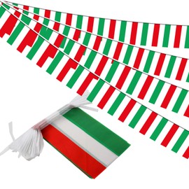 Hungary String Flag Pennant Banner - 38 Flags, 42 Feet Small Mini hungarian Flags Bunting Banner for Country Decoration, School, Party, Sports Events