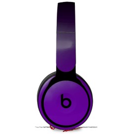 Skin Decal Wrap Works with Original Beats Solo Pro Headphones Smooth Fades Purple Black Skin Only Beats NOT Included